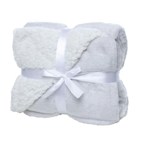 George & Mason Baby - Unisex Sherpa Throw