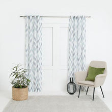 Load image into Gallery viewer, George &amp; Mason - Chevron Dolly Eyelet Unlined Curtain
