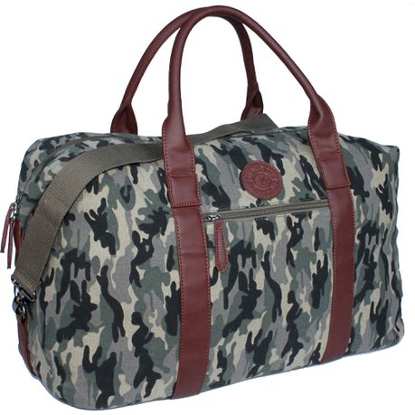 Urban Active Cotton Canvas Camouflage Travel Sling Bag C-1017