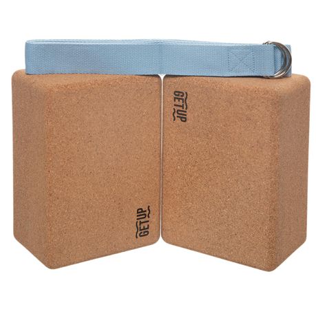 GetUp Natural Cork Yoga Block With Strap 3 In 1 Buy Online in Zimbabwe thedailysale.shop