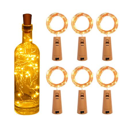 Christmas festive season Cork bottle LED light (6 Pack)