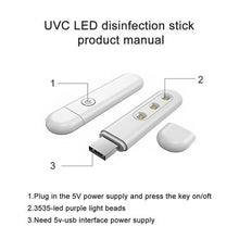 Load image into Gallery viewer, Portable Handheld UVC Sterilizer Lamp - White
