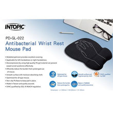 Load image into Gallery viewer, Intopic PD-GL-022 Antibacterial Wrist Rest Mouse Pad
