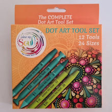 Load image into Gallery viewer, Dot Art Tool Set (24 tool sizes) with step-by-step design
