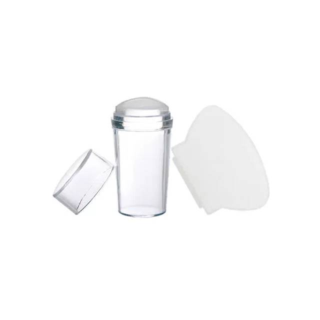 Clear Round Silicone Nail Art Stamper & Scraper Buy Online in Zimbabwe thedailysale.shop