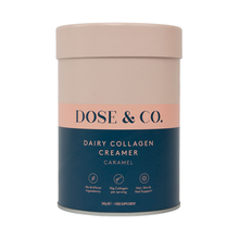 Load image into Gallery viewer, Dose &amp; Co Dairy Collagen Creamer Caramel 340g
