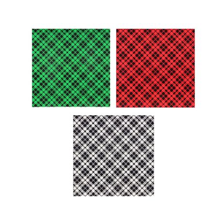 Vivid Colours Buffalo Plaid Sticker Vinyl Permanent 3 pc 30x30cm 3 Sheets Buy Online in Zimbabwe thedailysale.shop