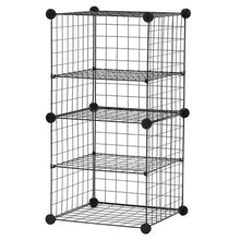 Load image into Gallery viewer, Gretmol Modular Wire Storage Cubes &amp; Dividers - Black
