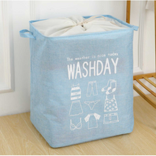 Load image into Gallery viewer, Washday Collapsible Laundry Bag - With Draw String - Blue
