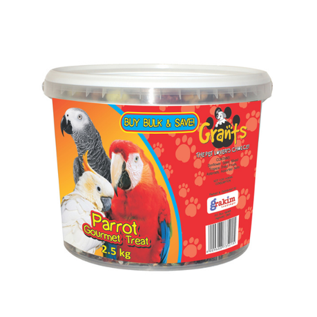 Grants Parrot Gourmet Treat Bucket ( 2.5 kg ) Buy Online in Zimbabwe thedailysale.shop