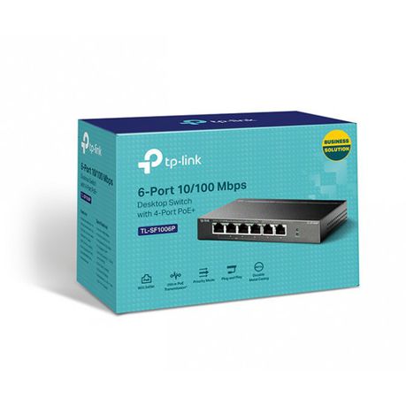 6-Port 10/100Mbps Switch With 4 PoE+ Buy Online in Zimbabwe thedailysale.shop