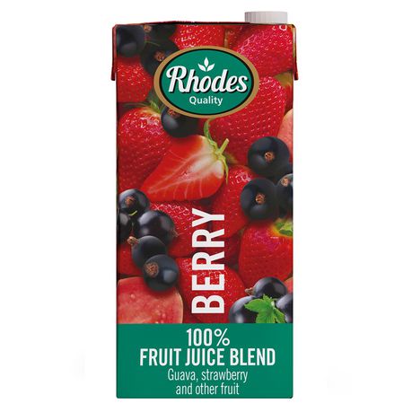 Rhodes 100% Fruit Juice Berry 6 x 1 LT Buy Online in Zimbabwe thedailysale.shop