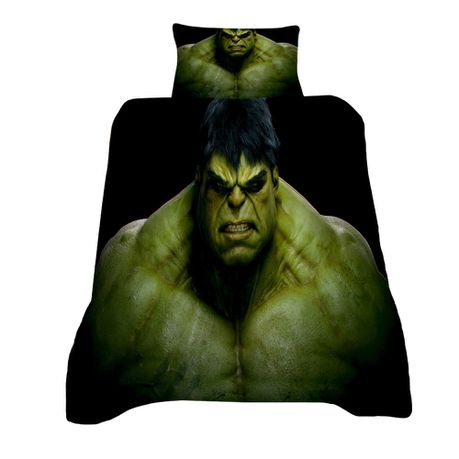 HULK 3D Printed Single Bed Duvet Cover Set Buy Online in Zimbabwe thedailysale.shop