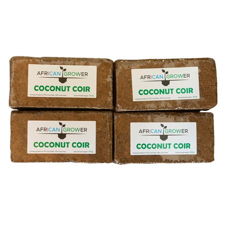 African Grower Coconut Coir Bricks - 4 x 800g