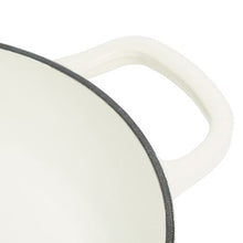 Load image into Gallery viewer, George &amp; Mason - 30cm Round Enamel Cast Iron Casserole - Cream
