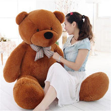 Load image into Gallery viewer, Giant Cuddly Plush Teddy Bear with Bow - Tie - Dark Brown- 120cm
