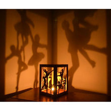 Load image into Gallery viewer, Candle Holder Decorative Lantern Dancing Ballerinas Shadow Box
