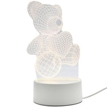 Load image into Gallery viewer, 3D LED Optical Illusion Creative Lamp -Heart Teddie
