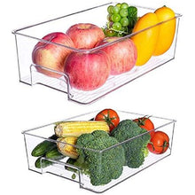 Load image into Gallery viewer, (JD-TY0679) Storage Organising Fridge Bin Clear Acrylic Rectangle Medium
