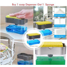 Load image into Gallery viewer, 2 in 1 Soap Pump and Sponge Caddy
