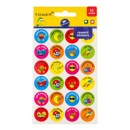 TOWER Reward Behaviour Stickers Value Pack 240 Stickers Buy Online in Zimbabwe thedailysale.shop