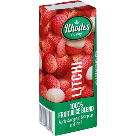 Rhodes 100% Fruit Juice Litchi 24 x 200 ML Buy Online in Zimbabwe thedailysale.shop