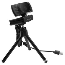 Load image into Gallery viewer, MACALLY Full HD 1080P USB-A webcam with TRIPOD - Black
