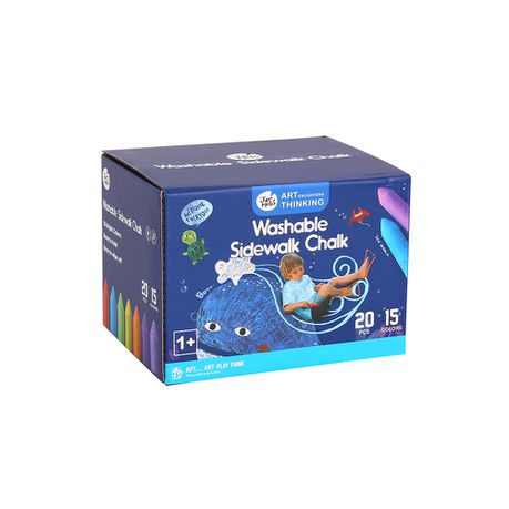 Jarmelo Washable Sidewalk Chalk: 20 Pieces (15 Colours) Buy Online in Zimbabwe thedailysale.shop