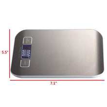 Load image into Gallery viewer, Digital Kitchen Scale - Brushed Chrome
