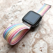 Load image into Gallery viewer, Replacement Woven Nylon Sport Strap for Fitbit Versa 2 - Rainbow - S/M/L
