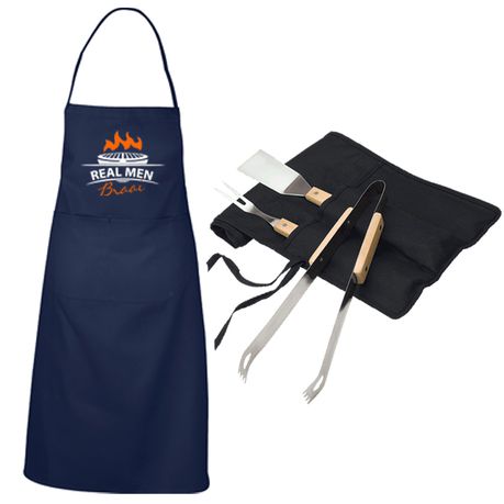 3 Piece Braai Set- Gift Set-Apron Combo Buy Online in Zimbabwe thedailysale.shop