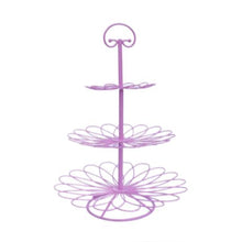 Load image into Gallery viewer, 3 Tier Decorative Steel Cupcake Stand-Pink
