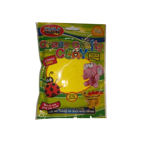 Crazy Crafty Clay 50g - Yellow (Col. 15) Buy Online in Zimbabwe thedailysale.shop