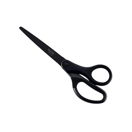 Leitz: Titanium Coated S/Steel Paper/Fab/Adh Scissor - Black Soft Grip