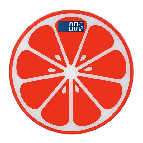 Hubbe Electronic Personal Body Weight Scale - Citrus Orange