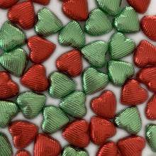 Load image into Gallery viewer, Sweetalk – Christmas Chocolate x 50 Mini Hearts Chocolate Red &amp; Green
