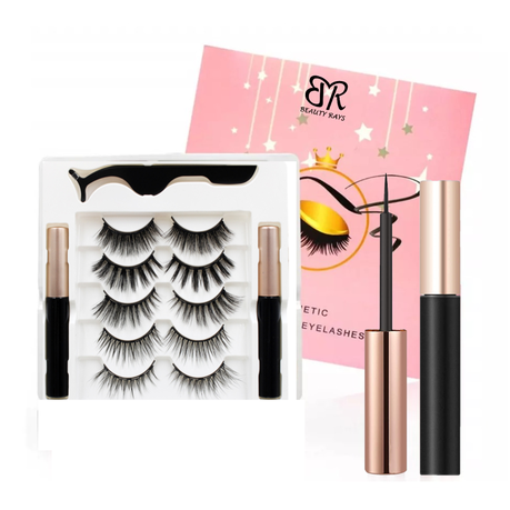 Beauty Rays 5 Pairs , 5 styles Magnetic Eyelashes Kit Buy Online in Zimbabwe thedailysale.shop