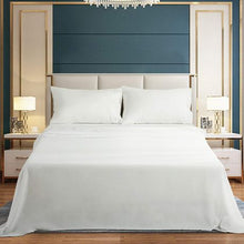 Load image into Gallery viewer, Wrinkle Resistant Double Sheet Set: Crispy White 4 Piece Bedding
