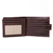 Load image into Gallery viewer, NUVO - AW117 Genuine Leather Brown bi Fold Wallet
