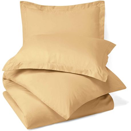 Wrinkle Resistant Luxury Duvet Cover Set Super King Caramel Gold Buy Online in Zimbabwe thedailysale.shop