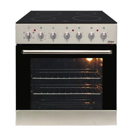 Univa Under Counter Oven & Ceran Hob - U336CS - Stainless Steel