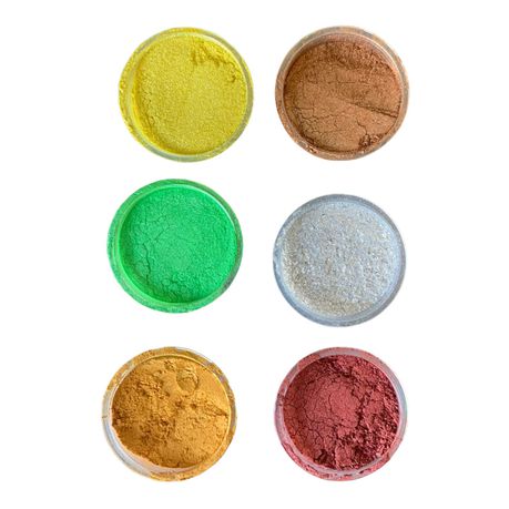 Mica Powder Set of 6 - Epoxy Resin