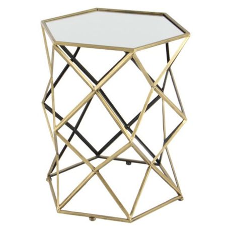 Houston Cave Side Table Set / Shi8-St2- Gold