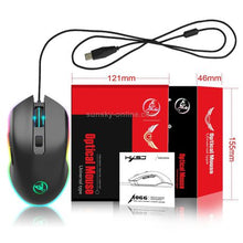 Load image into Gallery viewer, HXSJ A866 USB 6400DPI Four-speed Game Optical Mouse, Cable Length: 1.5m
