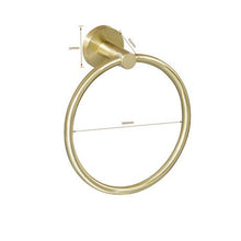 Load image into Gallery viewer, Trendy Taps Premium Quality Wall Mounted / Brushed Gold Bathroom Towel Ring
