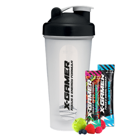 X-Gamer Shaker Mix 2 Pack Energy Drink and Vitamin Supplement