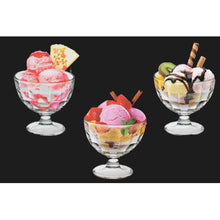 Load image into Gallery viewer, Heavenly Sweet 6 Piece Diamond Glass  Ice Cream &amp; Sundae Bowl Set
