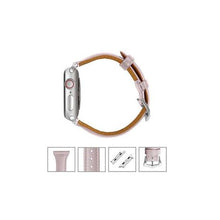 Load image into Gallery viewer, Avatro Apple Slimline Leather watch Strap Pink 42mm/44mm
