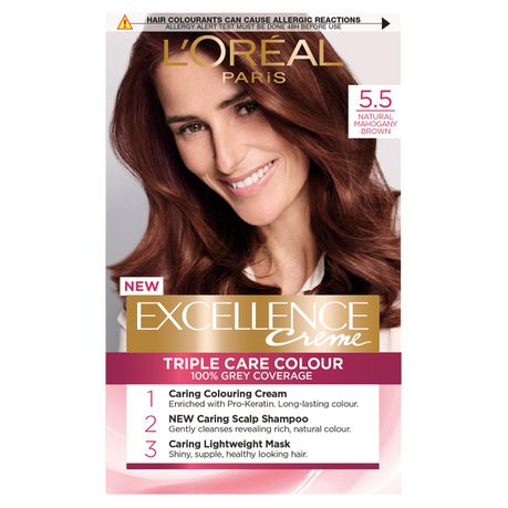 LOreal Excellence Creme 5.5 Natural Mahogany Brown Buy Online in Zimbabwe thedailysale.shop