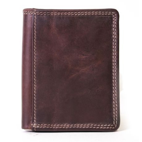 Nuvo - 141 Genuine Leather Men's bi Fold Wallet - Brown